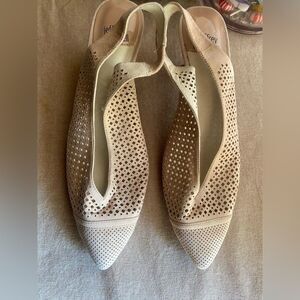 Jeffrey Campbell Bianca Tan Suede Slingback Ketten Heel Pumps Size 10 NEW